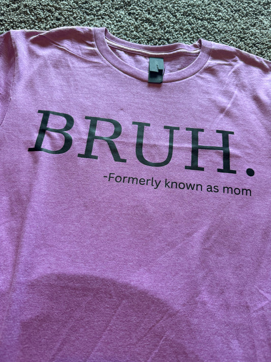 Bruh Tee-Pink