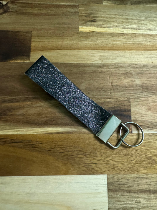 Black glitter Wristlet